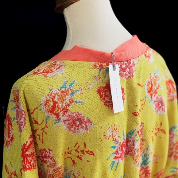 Aldo Martins | Marguerite Yellow Floral Cardigan Sweater | NWT - Picture 8 of 9